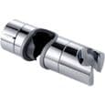 Justerbar 18-25 mm diameter brusehovedholder, erstatningsbrusehovedholder, kromfinish, badeværelsesbruser