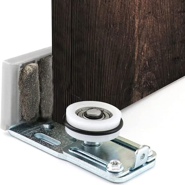 Justerbar Automatisk Skyvedørsguide - Metall - 2 Stykker - Vendbar