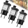 31V 6W LED-transformator: 3-delad blinkande sockel med timerfunktion, IP44 vattentät LED-transformator, funktion