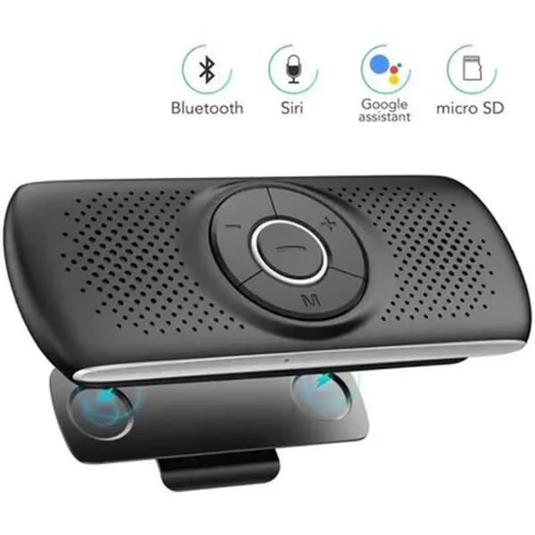 Håndfrit sæt - Bluetooth 5.0 - Sort - Automatisk genforbindelse - Kompatibel med iOS og Android