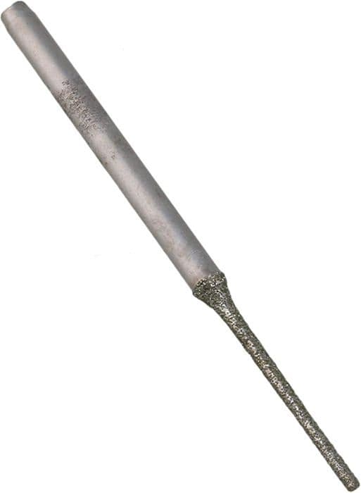 Förlängda borr - 10-pack - Diamant - 1 mm - Silverspets