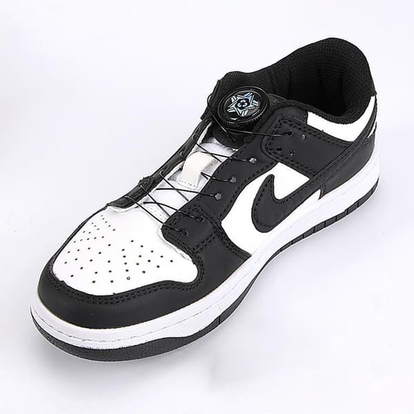 Self-locking shoelaces with rotatable buckle - no need to tie White