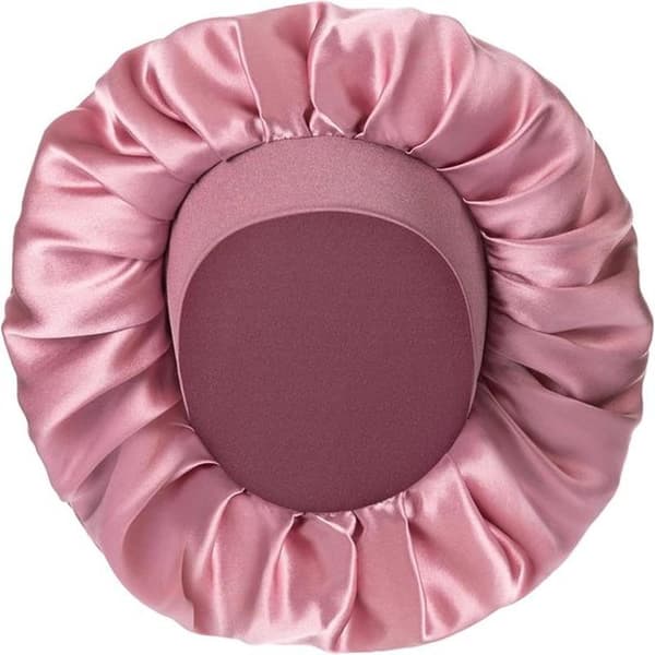Klassisk silke sovehætte til kvinder - One Size - Pink