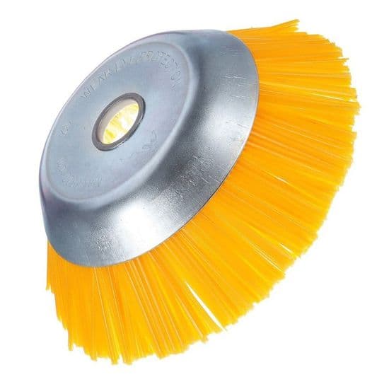 Nylon ukrudtsbørste - Universal rundbørste til buskrydder - Holdbart haveredskab - 200 mm x 25,4