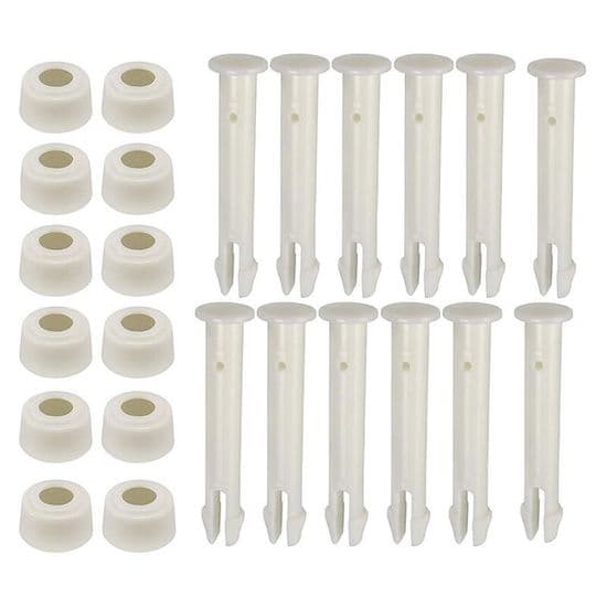 12 plastikstifter - assorterede farver - til Intex pools - 6 cm