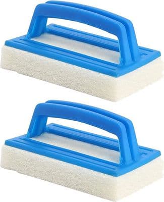 2-delt poolvandlinjerensebørste, svamp, multifunktionel poolforingsrenser (14,5*8,5 cm)