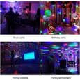 USB LED diskokugle til børn, diskolys, lyseffekter, 7 musikstyrede farver, belysning