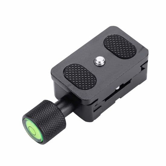 Quick release aluminiumlegeringsplade, mini QR stativpladeadapter til 1/4\" skrue
