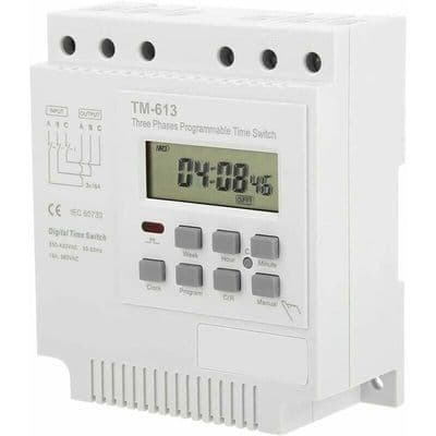 Programmerbar Timer - 380V Timer TM-613 Timerkontakt til Trefaset Motor