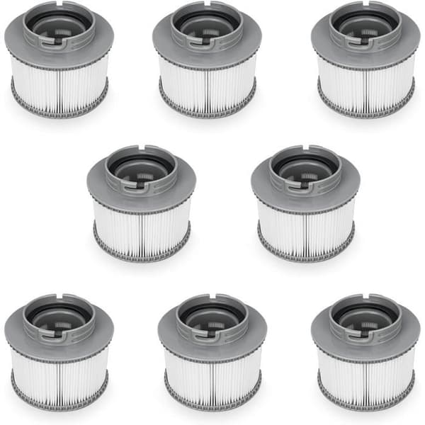 Lafiucy erstatningsfilter til MSPA FD2089, patronfilterpumpe til boblebade og spabade, 8 stk.