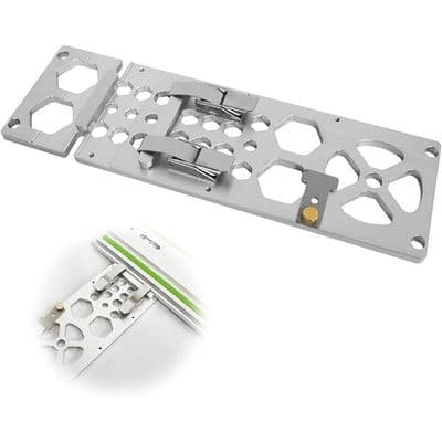 Retvinklet guide 90° guideklemme - aluminium - rustfrit stål - 340x108mm
