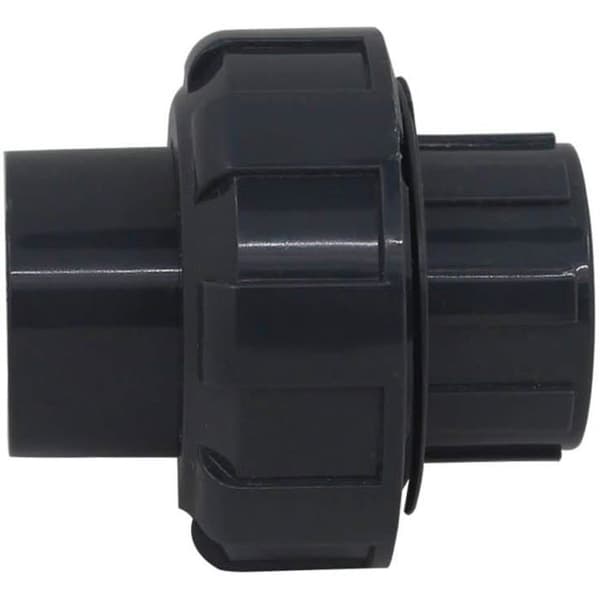 PVC Union Fitting, 32mm Muffe - PVC - Sort - Dimensioner 9.5x7x6cm