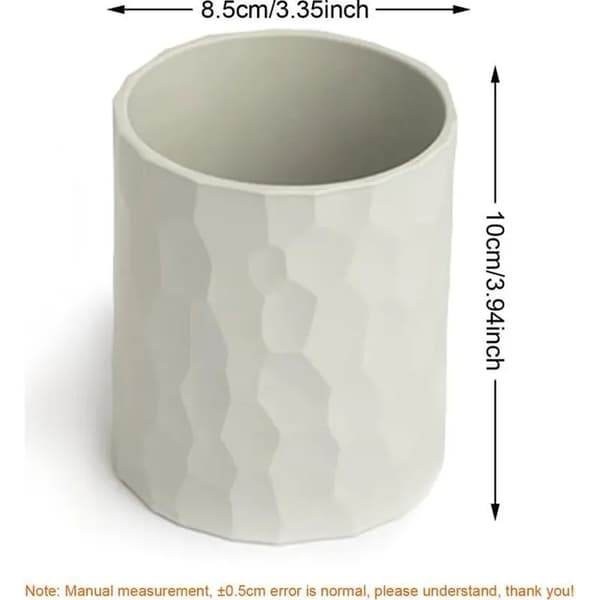 Vedenpitävä pohjoismainen silikonikynäteline, harmaa – 8,5 x 10 cm