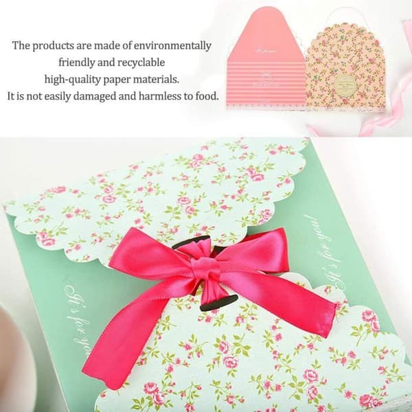 12 presentaskar, presentaskar för tårtbitar, bröllopstårta, cupcakes, muffins, bröllopspresenter, presentset