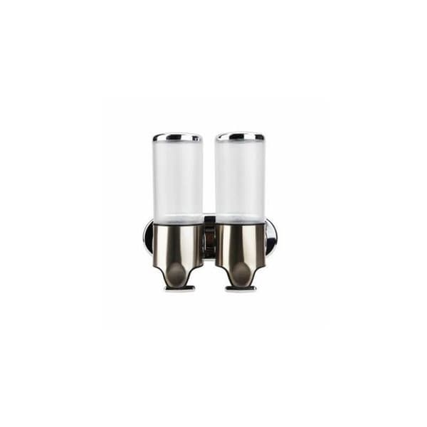 Ultra-ergonomisk dubbel tvål- och schampodispenser (2 x 500 ml)