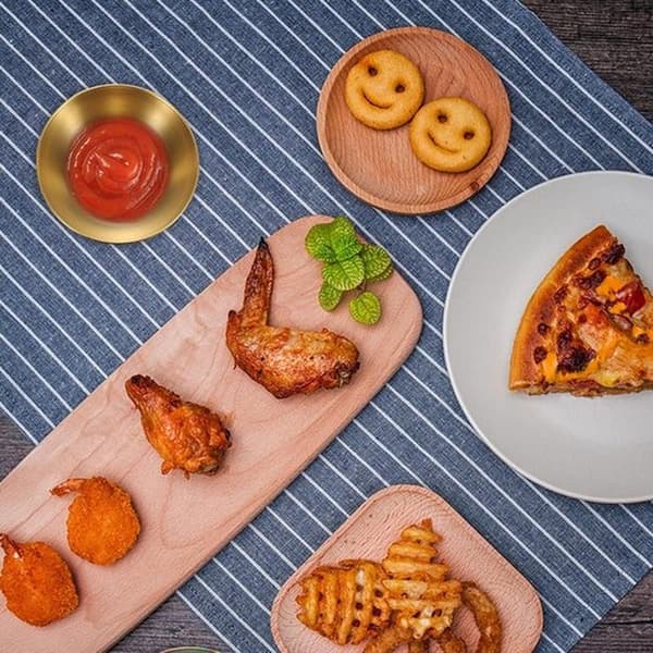 6 gullfargede snacksskåler i rustfritt stål - mini-dippskåler - runde dippskåler - sauseskåler - miniskåler - miniskåler