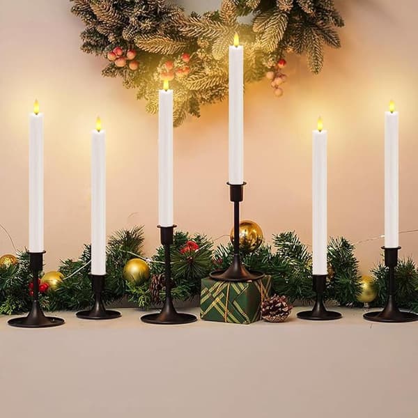 Rechargeable LED Candles HC-022S with Remote Control, 6-pack, Warm White, Create a Cozy Atmosphere
