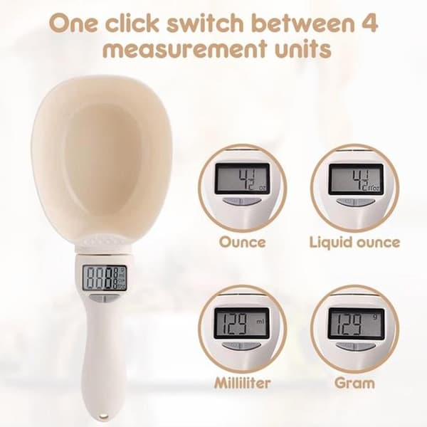 - Digital Kitchen Scale - Multifunctional Spoon Scale - LCD Display - Up to 800g - Accurate Measurements - Suitable for Cooking