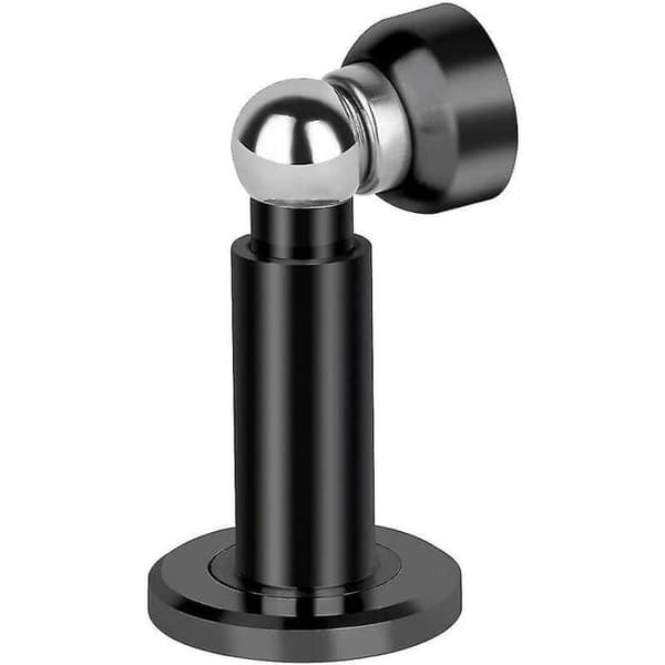 Magnetisk dørstopper, højdejusterbar, 304 rustfrit stålbeslag, væg- og gulvmontering, rustfri stålfarve