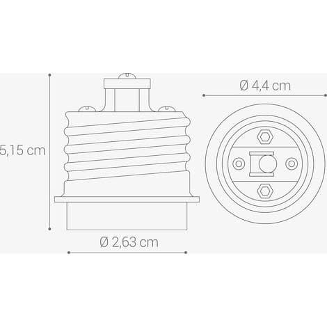 4x fatningsadapter - E40 til E27 fatningskonverter - E27 base lampeholderadapter til halogen LED-pærer