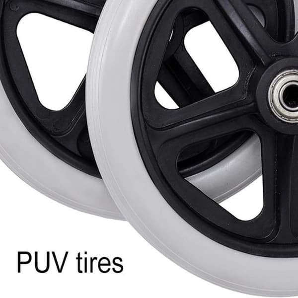 Furniture Component 2 Pieces Front Wheel Wheelchair Wheels Small Wheels Replacement Solid Universal Wheelchair Accessories/B/7Inch