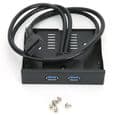 Frontpanel til USB 3.0 diskettedrev til 3,5-tommer 19-benet diskettedrev til 2 USB 3.0 hub-grænseflader