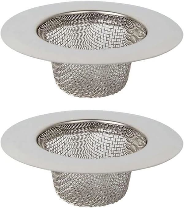 Kjøkkenvasksil i rustfritt stål - Rustfri - 2 stk - 7 cm diameter