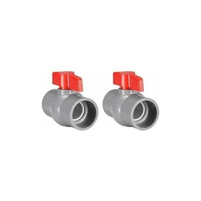 PVC kulventil plastkulventil 50mm aesap thsinde 2 st.