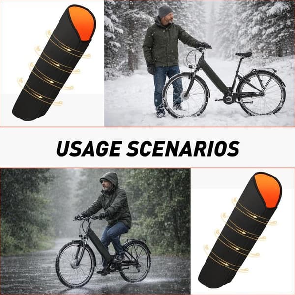 E-cykel batteribeskyttelse - Batteribeskyttelse - Cykelbatteribeskyttelse - Rammebeskyttelse - Universal - Til elcykel - Beskyttelse