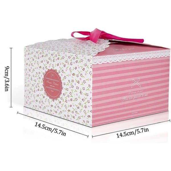 12 presentaskar, presentaskar för tårtbitar, bröllopstårta, cupcakes, muffins, bröllopspresenter, presentset
