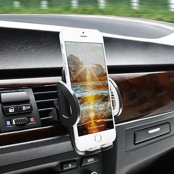 Universell biltelefonholder med justerbar vinkel, luftventilfeste for iPhone 8 8Plus 7s 7s Plus 6 6 Plus