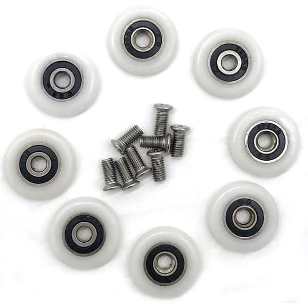 Delar Skjutbara Duschdörrshjul, 23mm Duschdörrshjul