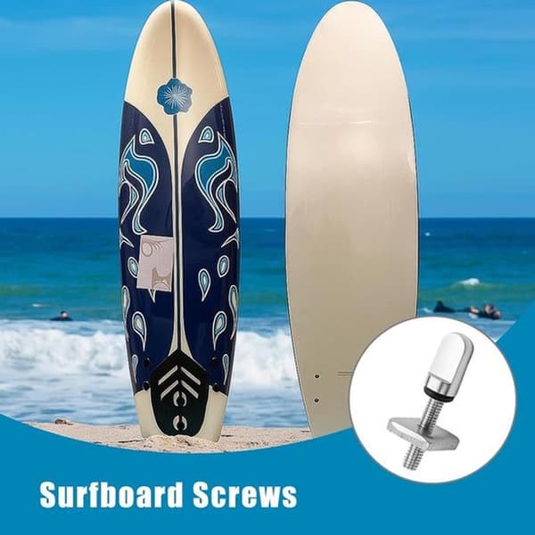 Surfbrettskruer, longboard finne-skruer, M4-skruer i rustfritt stål, bretttilbehør for surfebrett, longboards og padlebrett