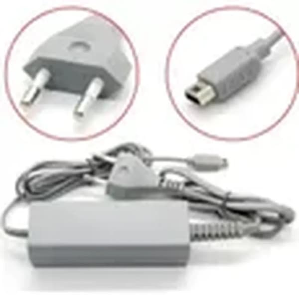 AC-adapter - Nintendo - Wii U - Kablet - Oplader - Grå