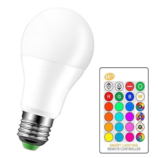 E27 LED-pære - 10W - RGBW - Innendørs - 30 000 timer