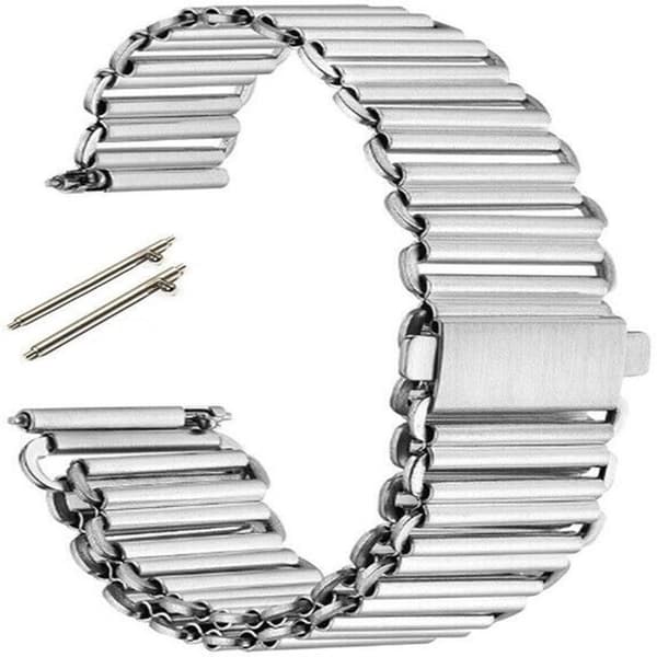 22 mm Quick Release för Bonklip Bamboo armband i rostfritt stål - silver