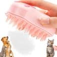 3-i-1 dampbørste til hårfjerning - spiraldesign - til hunde og katte