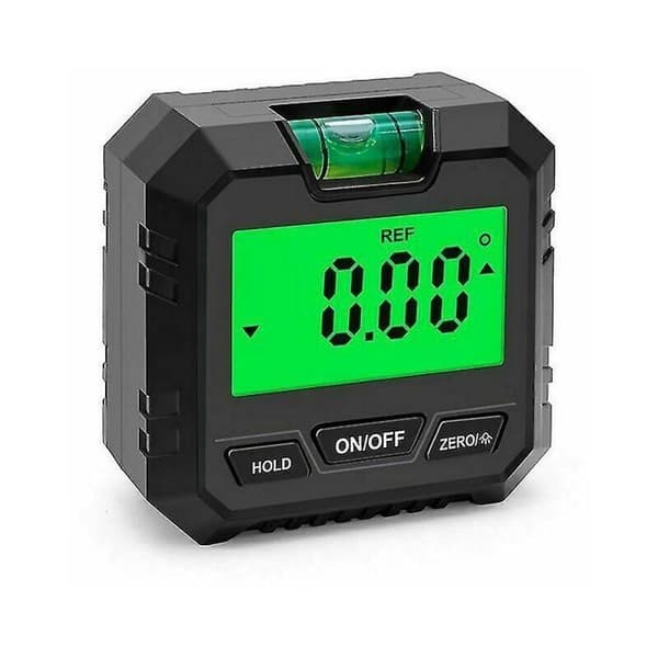 Digital vinkelmåler - Magnetisk base - Baggrundsbelyst LCD-skærm - Bærbar