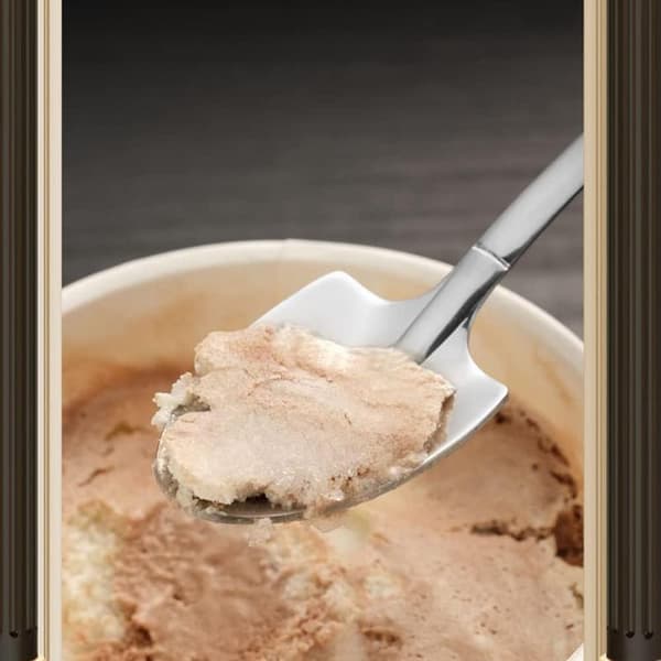 20 skeformede skeer, teskeer i rustfrit stål, små skeer, velegnede til desserter og tedrikke.