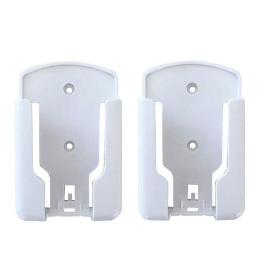 Väggmonterad fjärrkontrollhållare, 2-pack - Slitstark ABS - Vit - Kompakt