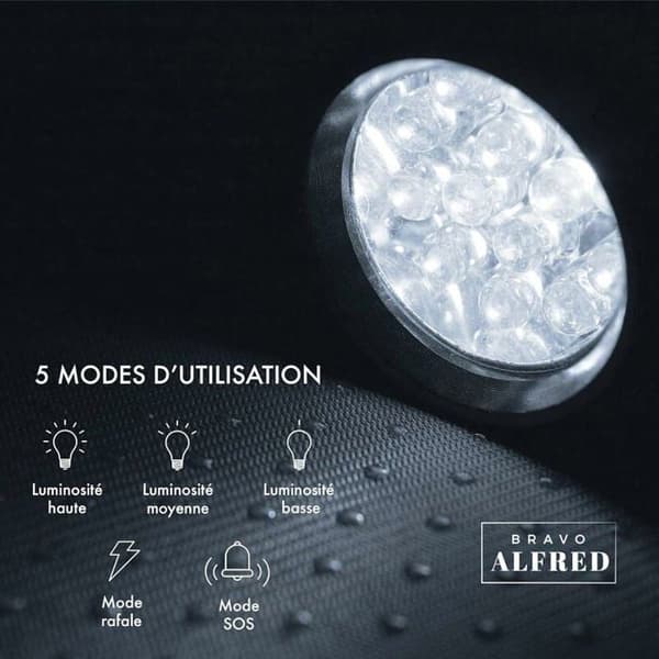 Erittäin tehokas LED-taskulamppu XML-T6 5 tilaa iskunkestävä jäähdytin