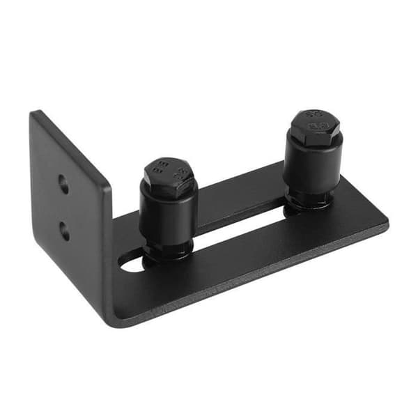 Skydedør ophængsskinne samling - Kulstofstål - Sort - 120x65x50mm