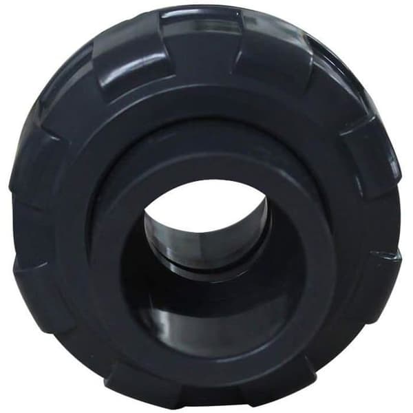 PVC Union Fitting, 32mm Muffe - PVC - Sort - Dimensioner 9.5x7x6cm