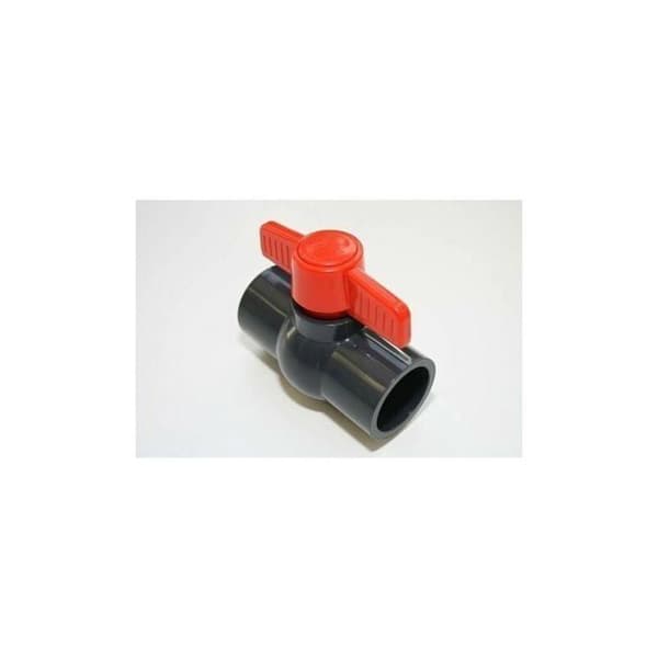 PVC kugleventil plastikkugleventil 50mm aesap thsinde 2 STK.