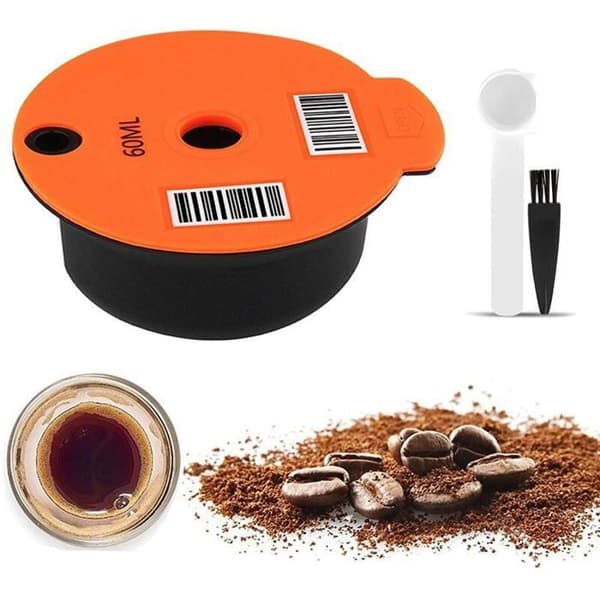 Genanvendelig 180 ml kaffekapsel, Bosch Tassimo, ske medfølger