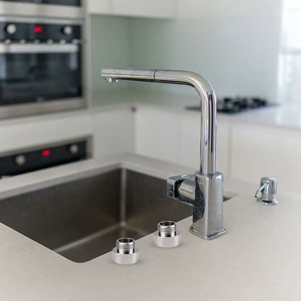 Kromhaneadaptere 3/4\" x 1/2\" Reducerende Nippelbeslag til Haneadaptere Bruseforbindelse