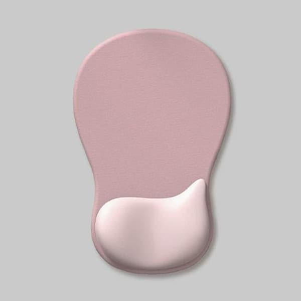 Musematte med håndleddsstøtte og gelpute, ergonomisk musematte, 245*225*23mm