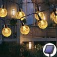 50 LED 7m Solcellelyskæde, 8 Tilstande, Vandtæt, til Udendørs/Indendørs Belysning