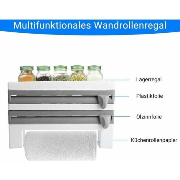 Papirdispenser, Largeight Model - Grå - ABS - 39 x 10 x 24 cm