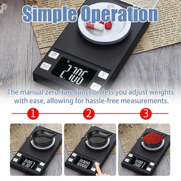 Electronic Digital Scale 100g/0.001g with Tare Function